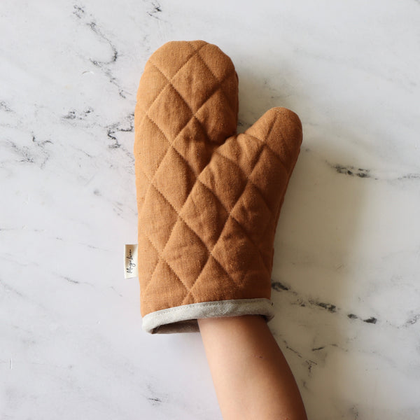 Linen Oven Mitt - Cinnamon – Neuflora