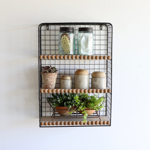 Hang it Up Ledge Shelf with Hooks, Holistic Habitat