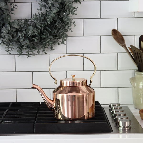 English Copper Tea Kettle - Gourmet Lover