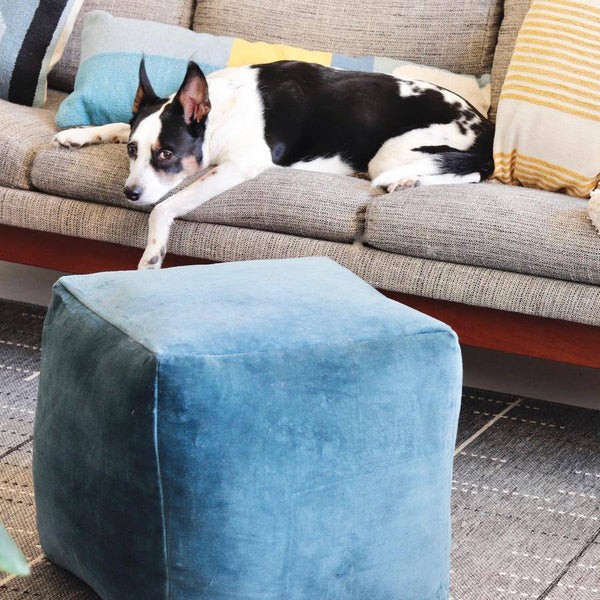 Pouf : Pouf quadrato VELVET BLUE