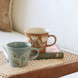 Buttercup Handpainted Stoneware Mugs - Set of 2 - Holistic Habitat 