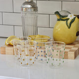 Confetti Hobnail Handmade Drinking Glasses - Set of 4