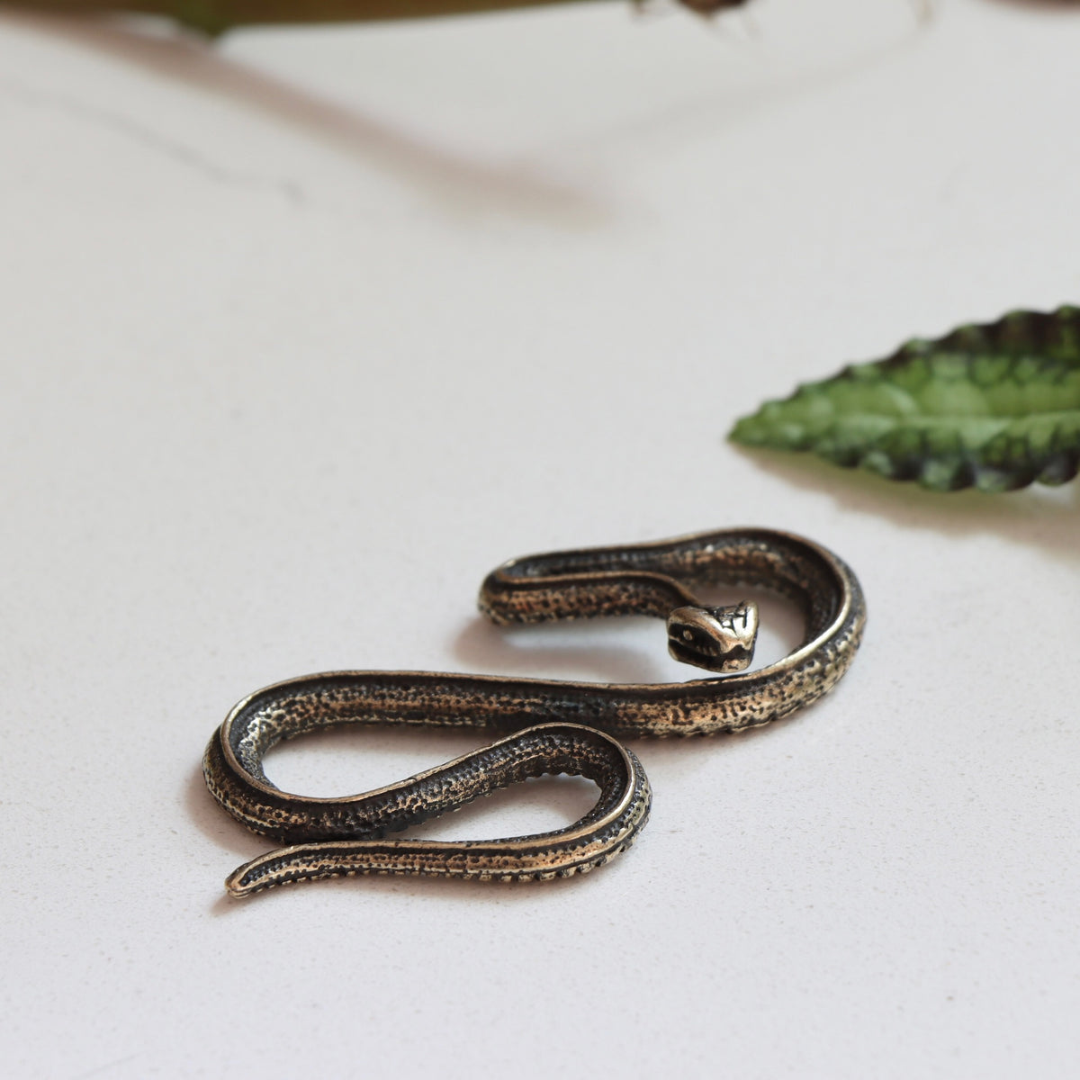 Mini Brass Slithery Snake - Holistic Habitat 