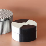 Kite Stripe Round Resin Box - Small - Holistic Habitat 