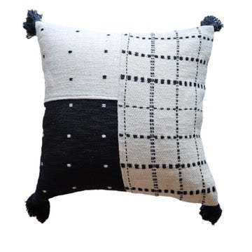 Geometric Embroidered Pillow Cover - Holistic Habitat 