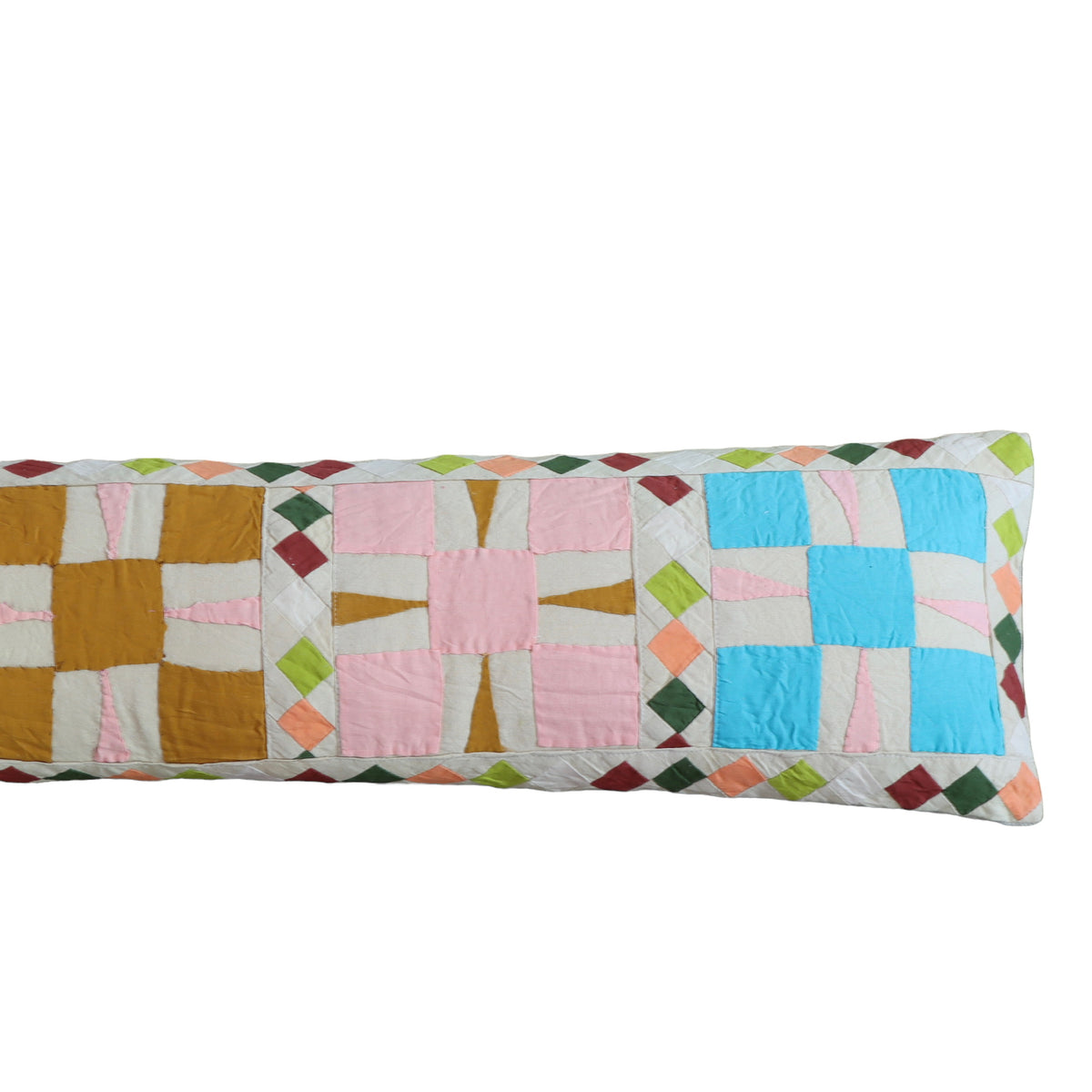 Summer at the Farm Cotton Quilted Lumbar Pillow - Holistic Habitat 