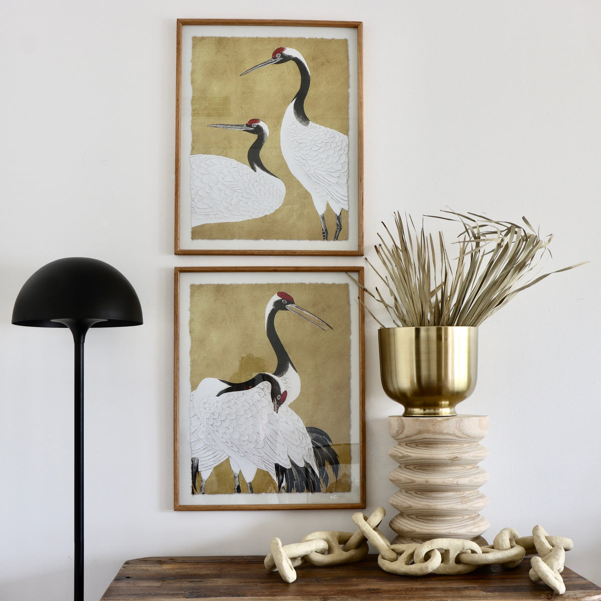 Red-Crowned Crane Framed Prints Under Glass - Holistic Habitat 