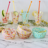 Confetti Hand Blown Glass Bowls - Set of 4 - Holistic Habitat 