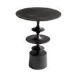 Ellie Antiqued Medium Bronze Finish Side Table - Holistic Habitat 