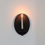 Primitive Oval Sconce - Black - Holistic Habitat 