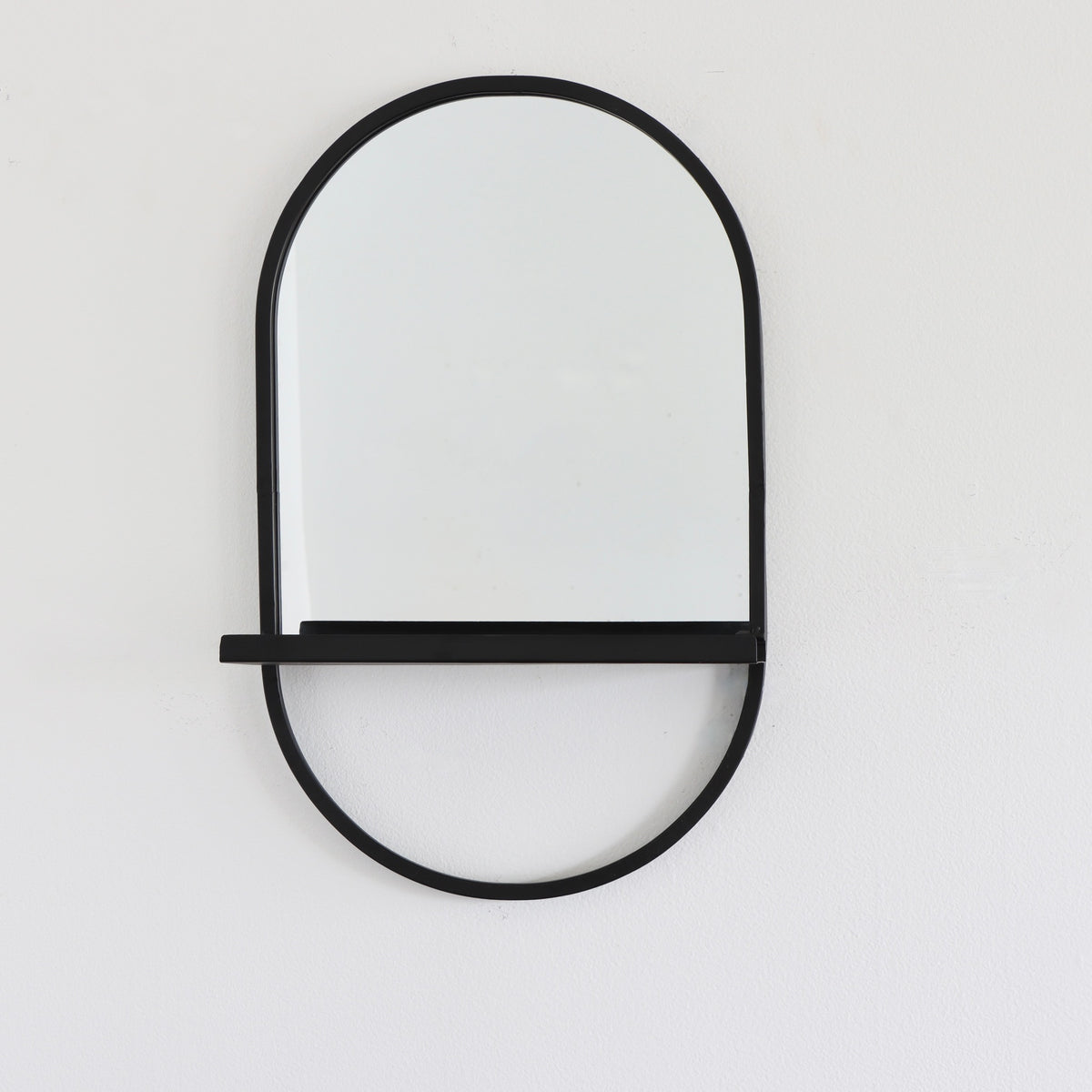 Arlo Arched Metal Mirror With Shelf - Holistic Habitat 