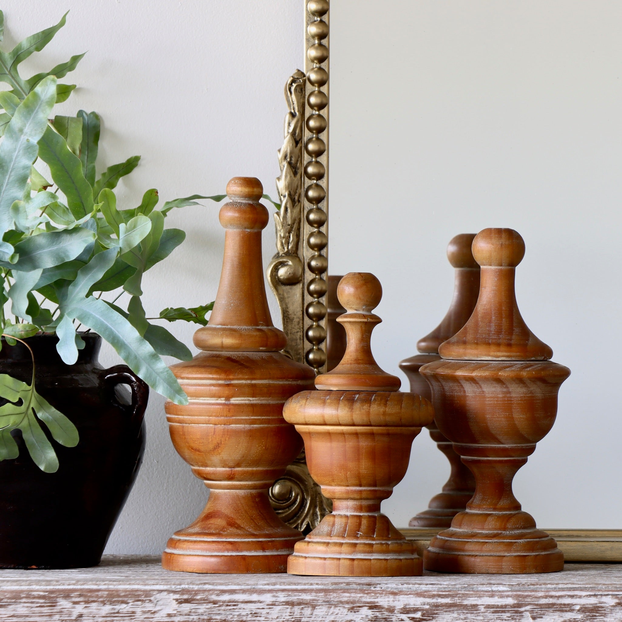 Carved Wood Finials