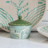 Blue Bell Handpainted Stoneware Canister - Holistic Habitat 