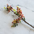 Handmade Faux Berry Stem - Yellow/Red - Holistic Habitat 