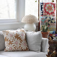 Daisy Days Cotton Throw Pillow - Holistic Habitat 