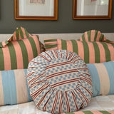 Bellows Stripe Cotton Cushion Cover