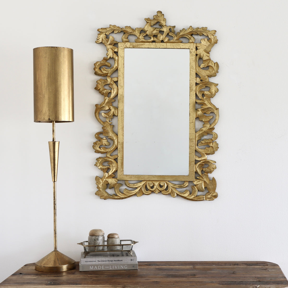 Gilded Vines Ornate Gold Mirror - Holistic Habitat 