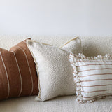 Hygge Cream Boucle Throw Pillow Cover