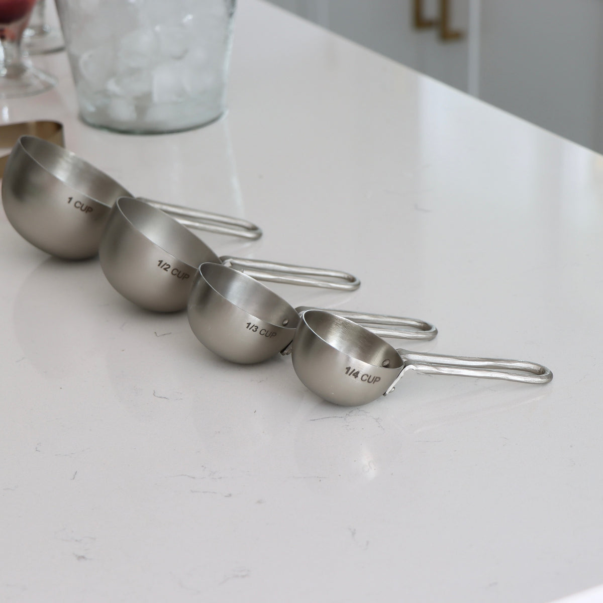 Forged Pewter Measuring Scoops - Set of 4 - Holistic Habitat 