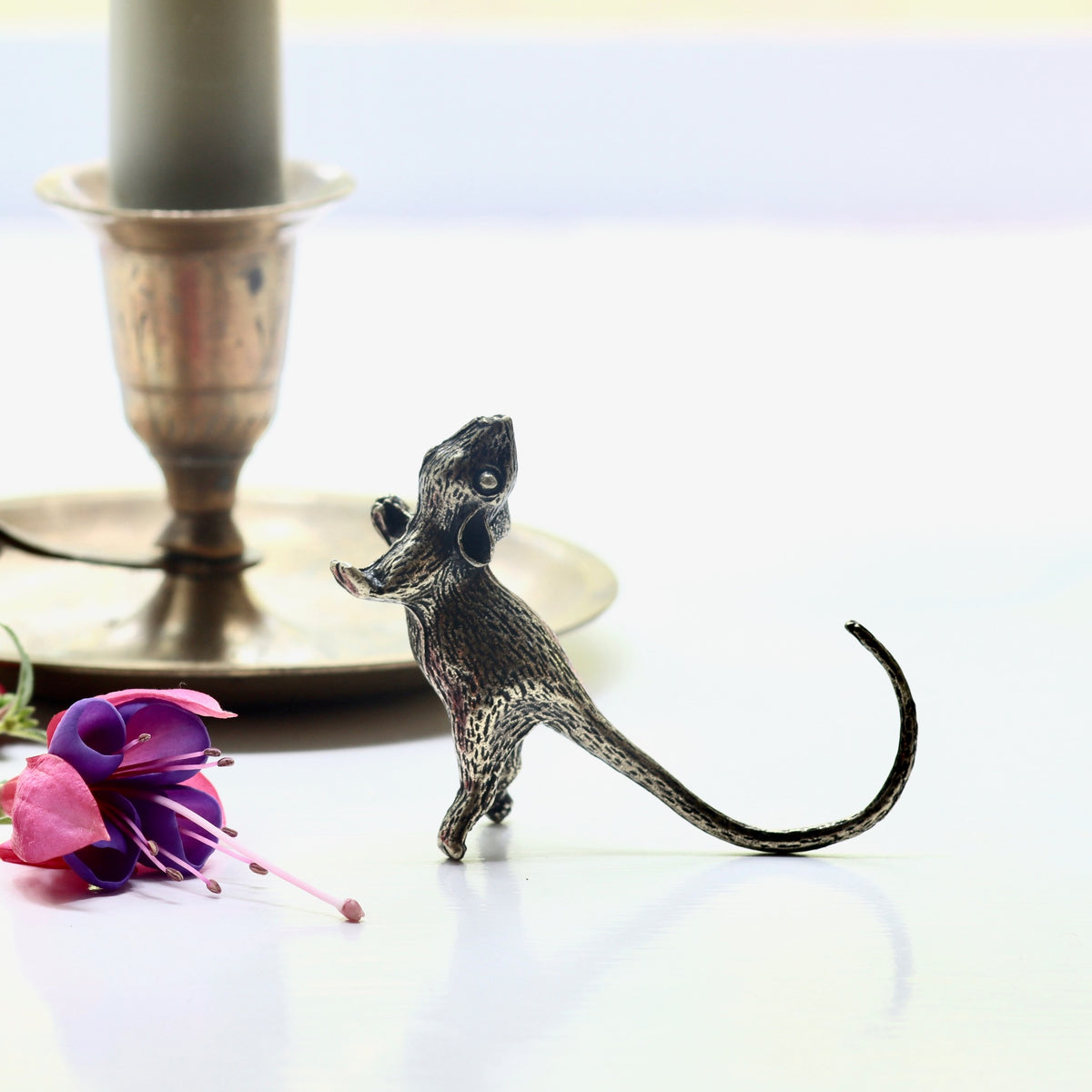 Mini Brass Mouse - Holistic Habitat 