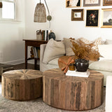 Samara Recycled Wood Coffee Tables - Set of 2 - Holistic Habitat 