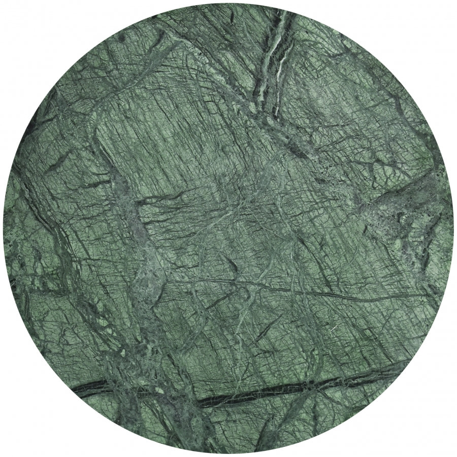 Della Emerald Fluted Marble Side Table - Holistic Habitat 