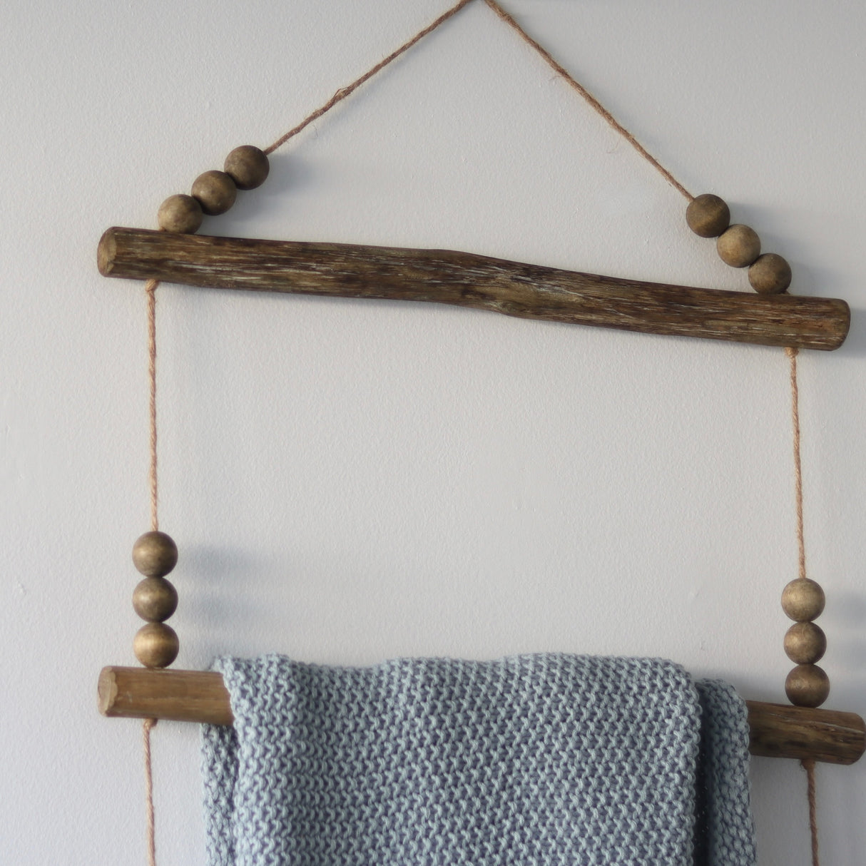 Beaded Wooden Wall Rack - Holistic Habitat 