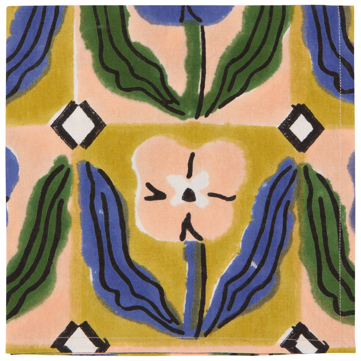 Teppi Block Print Napkins Set of 4 - Holistic Habitat 