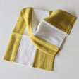 Chartreuse Zero-Waste Striped Linen Tea Towel - Holistic Habitat 