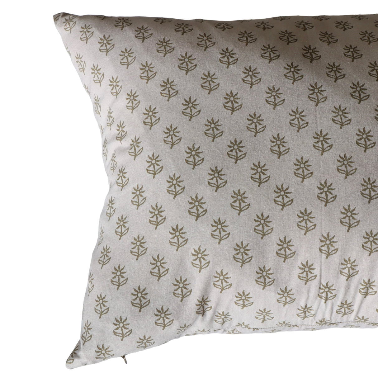 Daisies Printed Cotton Cushion Cover - 16x20 - Holistic Habitat 