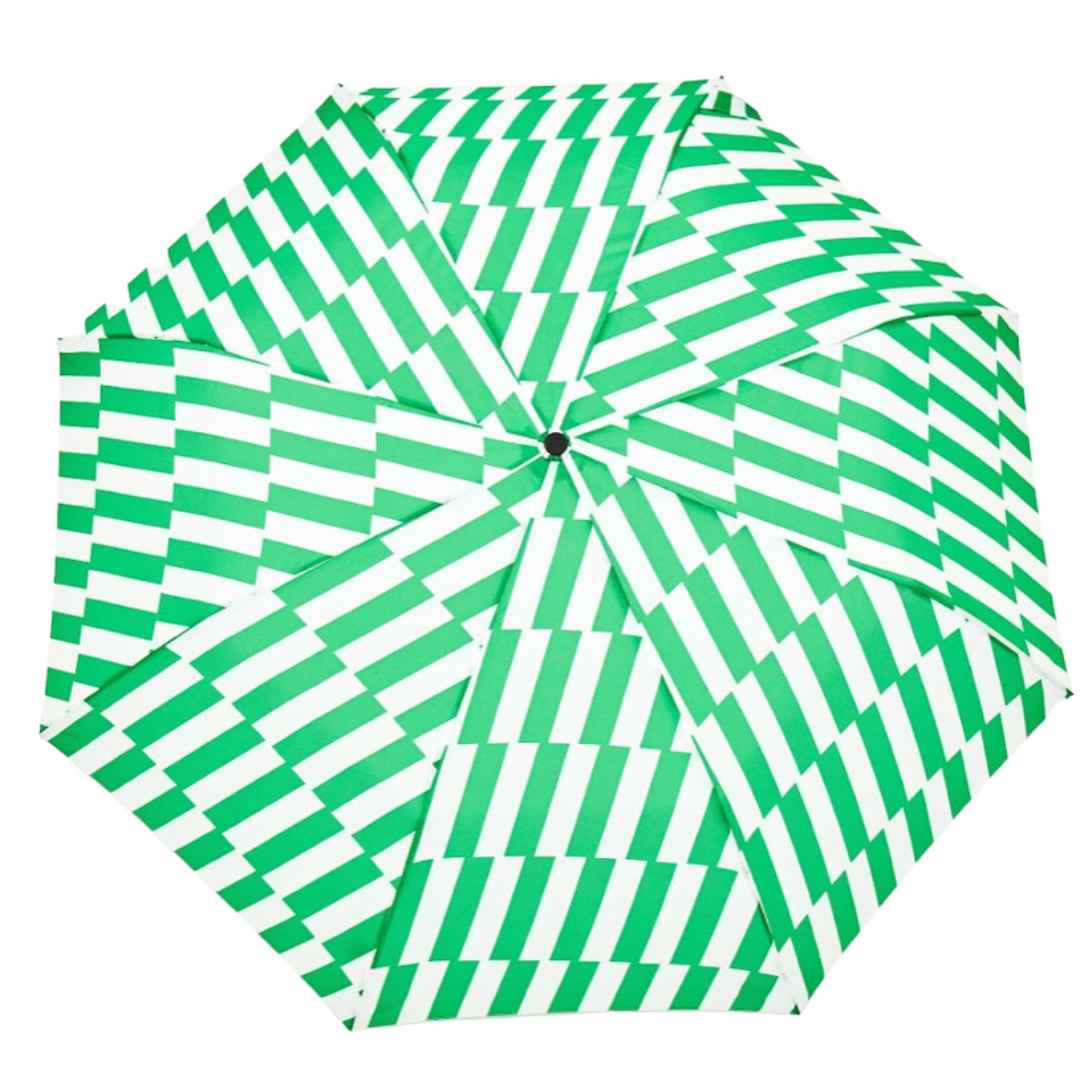 Kelly Green Bars Duck Head Umbrella