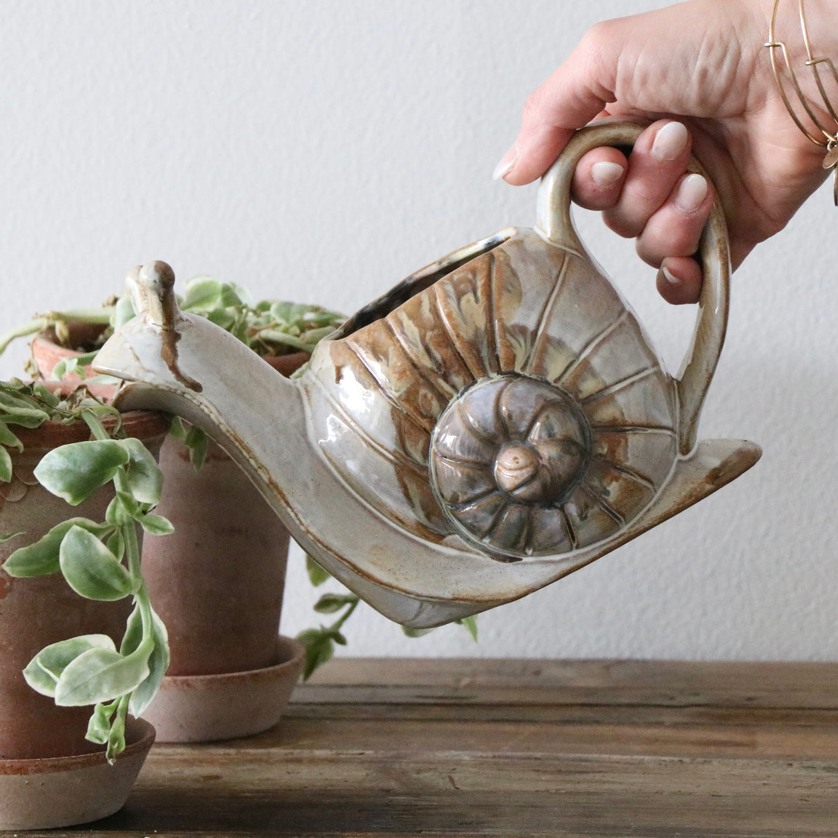 Stanley Snail Stoneware Watering Can