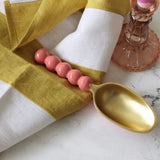 Bubblegum and Gold Enameled Aluminum Scoop - Holistic Habitat 