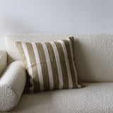 Riadah Olive & Cream Rope Pillow Cover