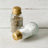 Mini Mason Jar Salt and Pepper Shakers - Gold - Holistic Habitat 