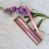 Lilac Ombre Taper Candles - Set of 2 - Holistic Habitat 