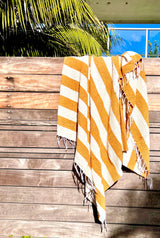 Goldie Throw Blanket | Beach Towel | Summer Mexican Blanket - Holistic Habitat 