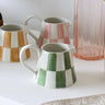 Checker Board Creamer Pitcher - 6 Oz. - 3 Colors - Holistic Habitat 