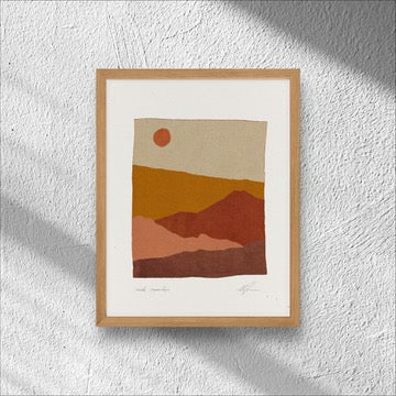 Suede Mountains Print - Holistic Habitat 