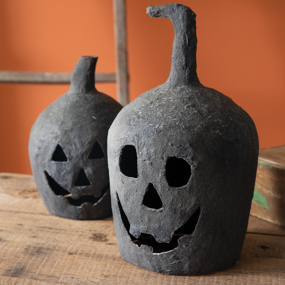 Large Paper Mache Jack-O-Lantern