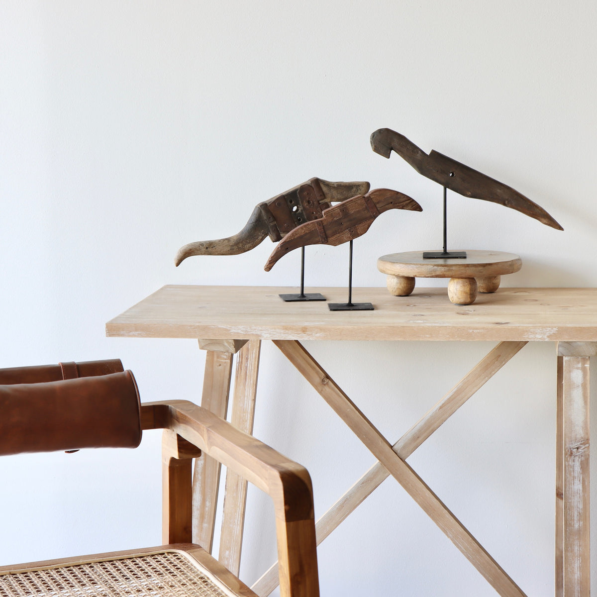 Reclaimed Wood Abstract Birds - Set of 3 - Holistic Habitat 