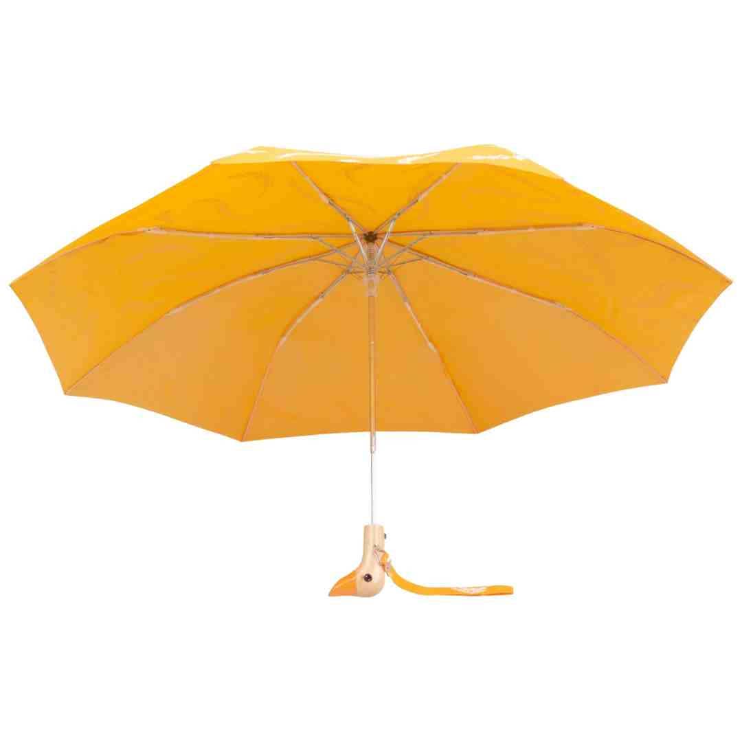 Saffron Brush Strokes Duck Head Umbrella