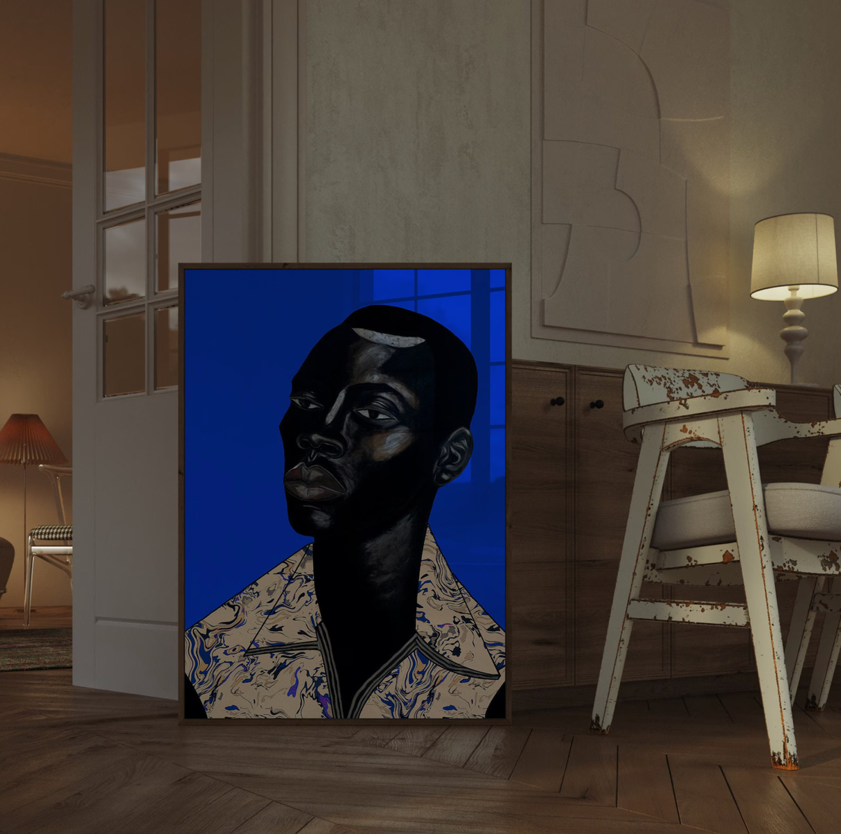 Remy ii. Portrait of a Black Man | African American Art: None / 8x10 - Holistic Habitat 