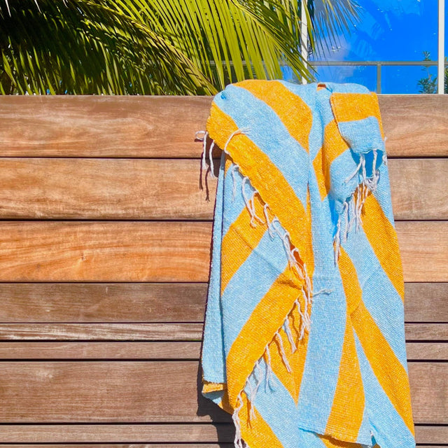 Cabana Throw Blanket l Beach Towel l Mexican Blanket - Holistic Habitat 