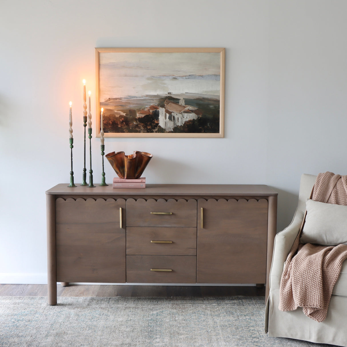 Amber Scalloped Sideboard - Holistic Habitat 