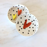 Polka-Dot Heart Pet Bowl - Holistic Habitat 