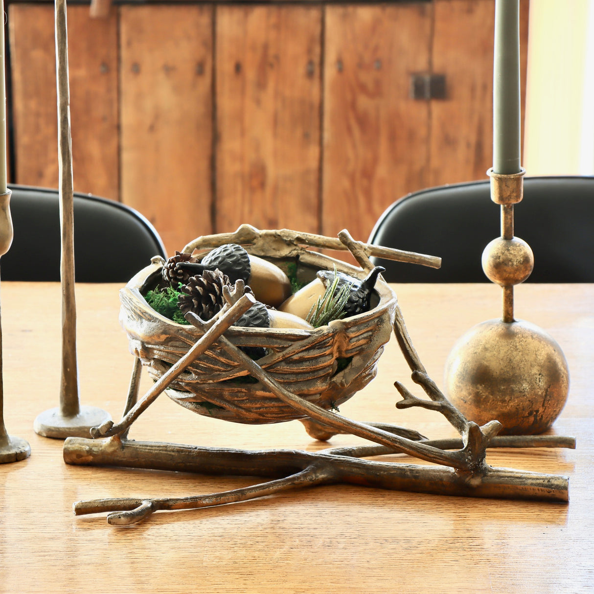 Gilded Cast Nest Bowl - Holistic Habitat 