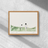 Two Friends in a Field Print - Holistic Habitat 