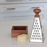 Acacia Wood & Stainless Steel Grater - Holistic Habitat 