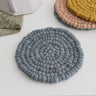 Earth & Sky Handmade Wool Felt Ball Trivet - Holistic Habitat 